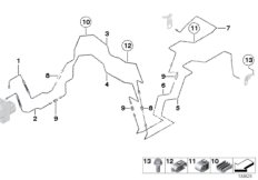 Трубопровод тормозного привода Зд