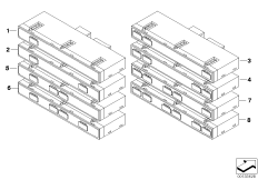 Блок переключателей в центр.консоли