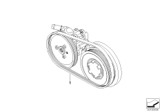 Ременный привод насоса гидроус.рул.упр.