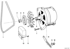 Элементы крепления генератора