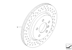 Тормозной диск заднего колеса с отв.