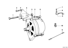 Элементы крепления генератора