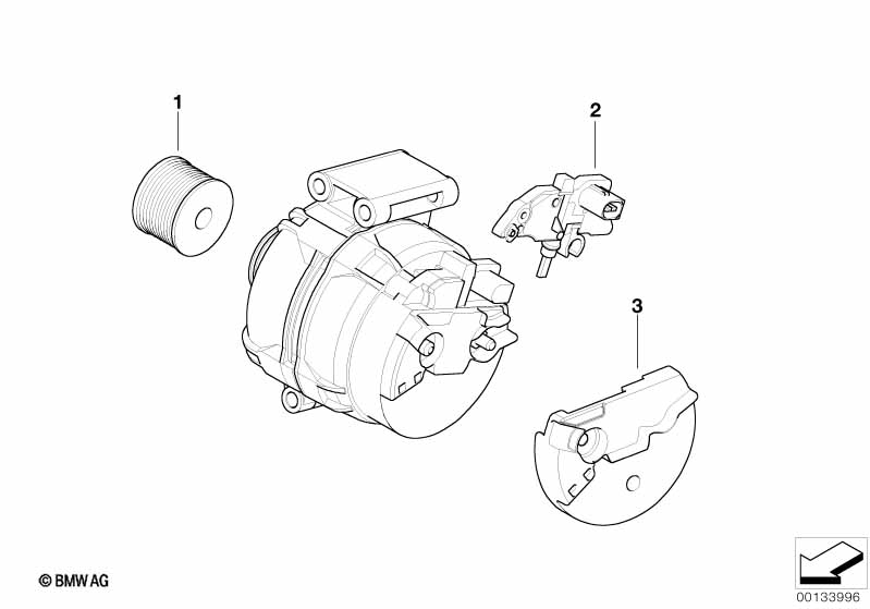 Детали генератора 100/110 А