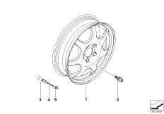 Аварийное колесо легкосплавное