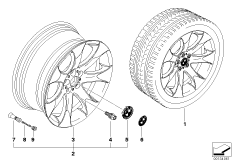 Л/c диск BMW с V-образн.спицами диз.168