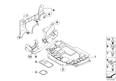 Облицовка днища кузова