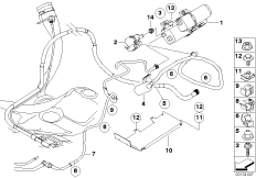 Фильтр с акт.углем/вентил.с.подачи топл.