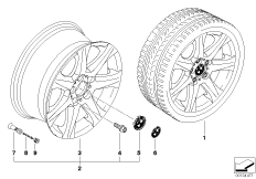 Л/c диск BMW со звездообр.спиц.диз.170