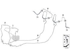Трубопровод тормозного привода Зд