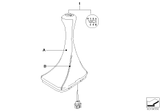 Индивид.головка рыч.ПП/чехол с подсвет.