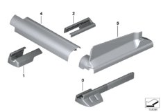 Накладки направляющих сиденья