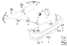Сигнализация авар.сближен.при парк.(PDC)