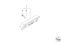 Светильники освещения салона в потолке