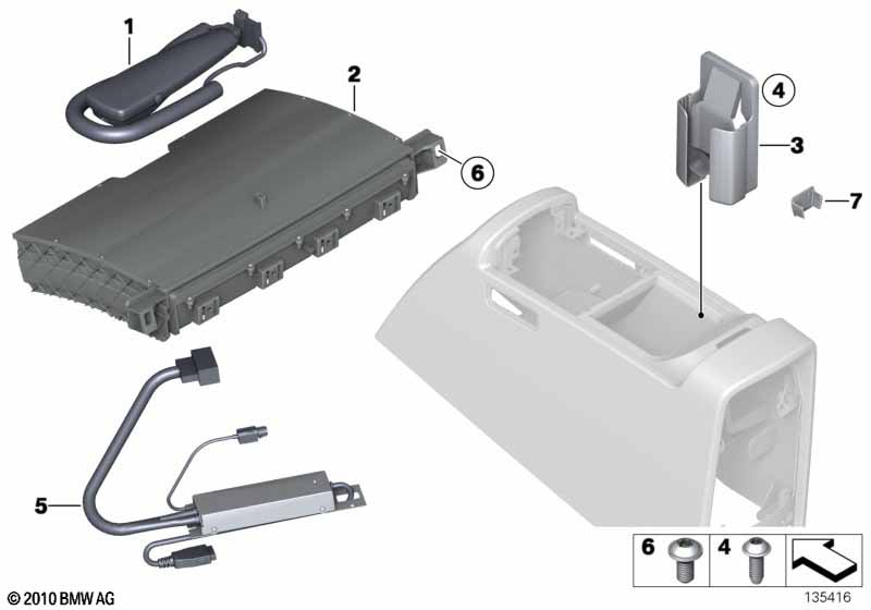 Детали тел.трубки/крепл.в исп.для Японии