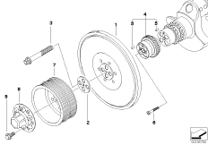 Демпфер крут.колебаний ременного прив.
