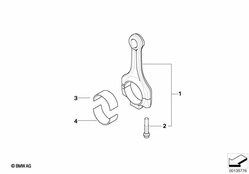 Шатун кривошипно-шатунного механизма