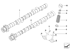 Распредвал мех.клап.газораспред./смазка