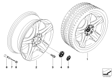 Л/c диск BMW со звездообр.спиц.диз.142
