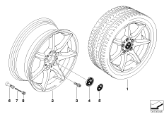 Л/c диск BMW со звездообр.спиц.диз.180