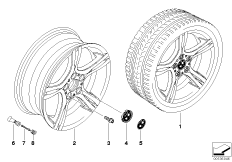 Л/c диск BMW со звездообр.спиц.диз.181