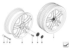 Л/c диск BMW со сдвоенными спиц.диз.182