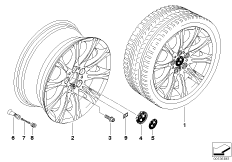 Л/c диск BMW со сдв.сп., M-ст.диз.135