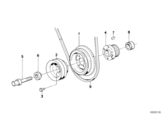Демпфер крутильн.колеб.клинорем.привода