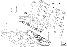 Набивка и обивка базового сиденья Зд