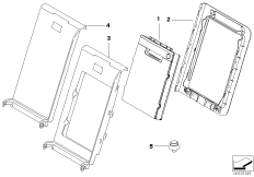 Заднее сиденье, чехол для перевозки лыж