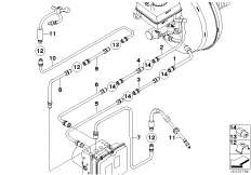 Трубопровод тормозного привода Пд