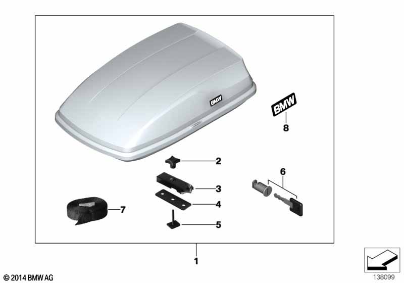 Верхний контейнер для багажа 350