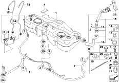 Топливный бак/фильтр с активиров.углем