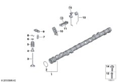 Распредвал управления впускн.клапанами