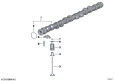 Распредвал управления выпускн.клапанами