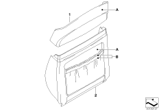 Инд.задн.панель сиденья пов.комф.кожа