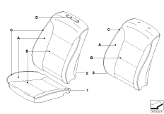 Инд.обивка переднего базового сиденья