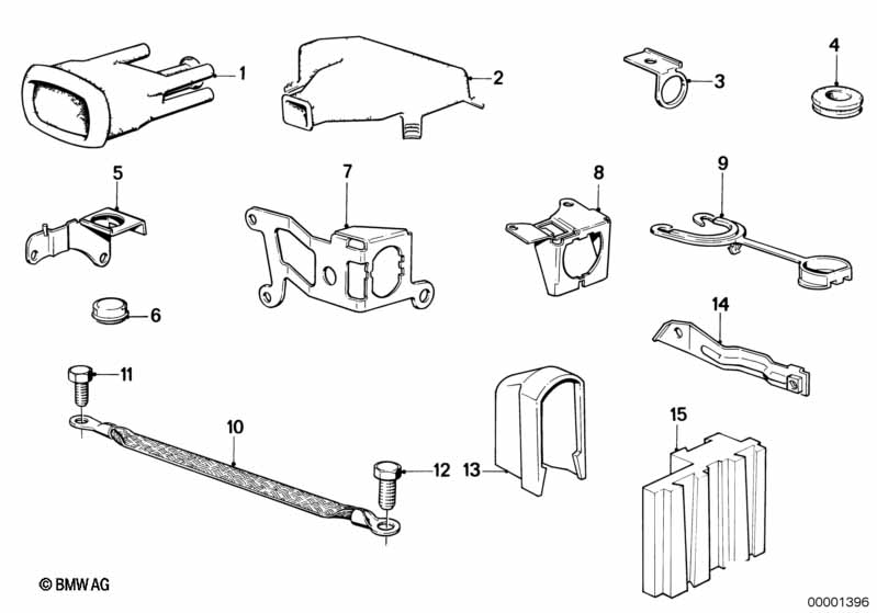 Элементы крепления жгута проводов