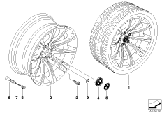 Л/c диск BMW в В M-ст.с рад.сп.диз.166
