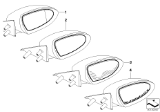 Стекло наружн.зеркала в M-стиле - SA 430