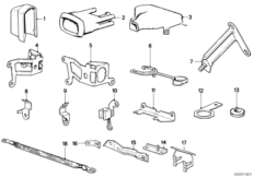 Элементы крепления жгута проводов