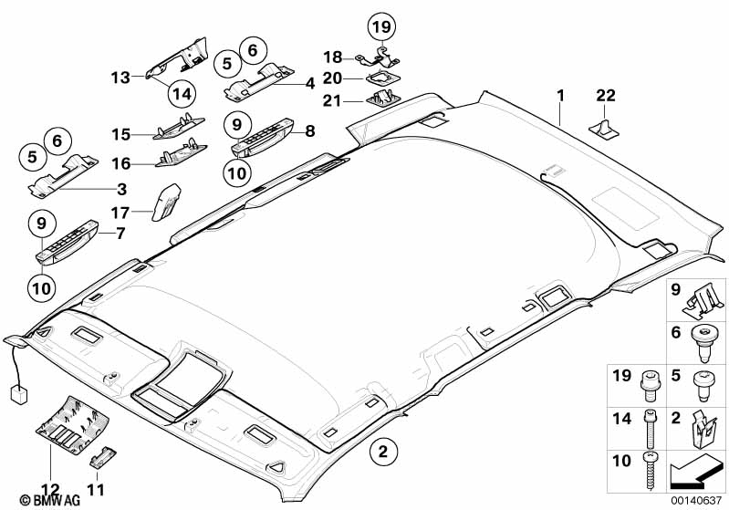 Потолок / поручень