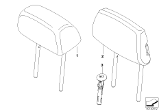 Подголовник заднего сиденья