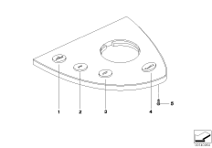 Накладка переключ.рыч.преселектора SMG