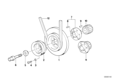 Демпфер крутильн.колеб.клинорем.привода