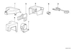 Элементы крепления жгута проводов