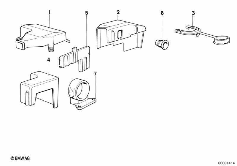 Элементы крепления жгута проводов
