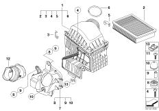 Глушитель шума всасыв./сменн.эл.фильтра