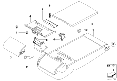 Средний подлокотник сиденья Зд