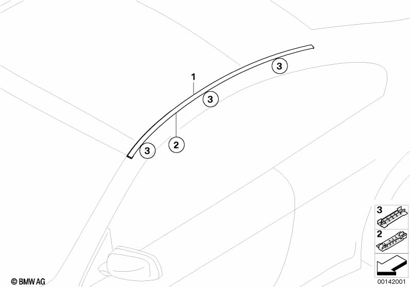 Декоративная планка крыши/леер