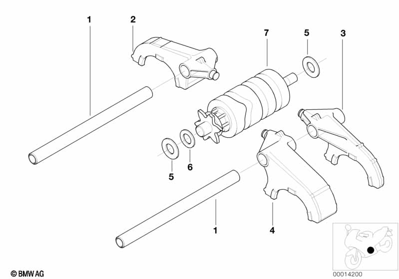Детали механизма ПП 6-ступенчатой КПП